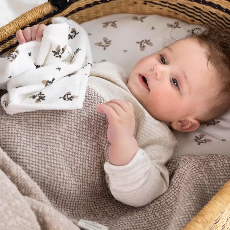 Noppies Decken | Babyzimmer-Decke Für Die Wiege Melange Knit 75x100 Cm -